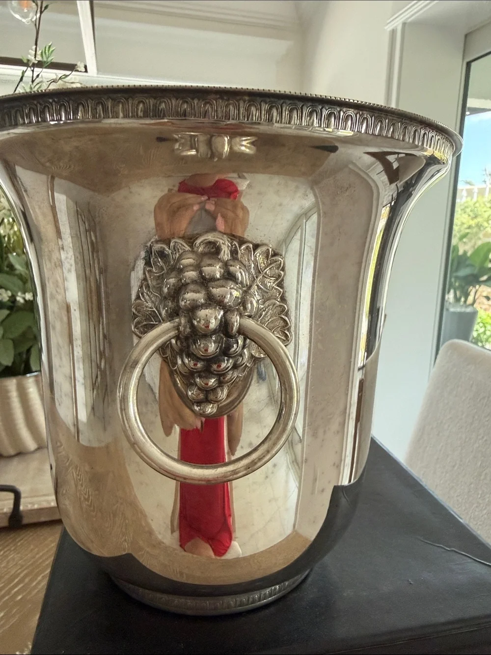 Vintage signed Veuve Clicquot Ponsardin Champagne Bucket • Silver-plated metal